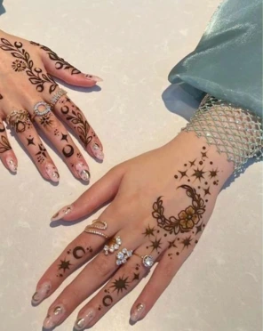 Star Beautiful Mehndi Design